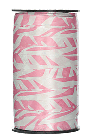 3/8"X250yd Ribbon - Pink Zebra
