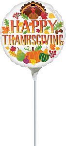 9" Happy Thanksgiving Turkey
