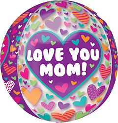 16" Happy Mother's Day Playful Hearts Orbz