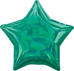 19" Iridescent Green Star