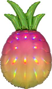 31" Iridescent Pineapple Holographic