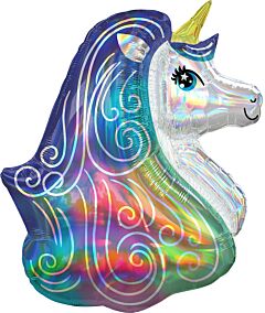 30" Iridescent Rainbow Unicorn