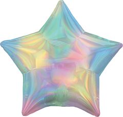 19" Iridescent Pastel Rainbow Star