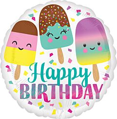 17" Happy Ice Cream Birthday