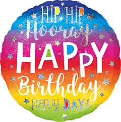 17" Hip Hip Hooray Birthday