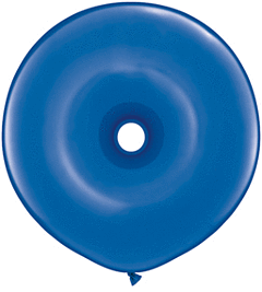 16" Qualatex Geo Donut Latex - Sapphire Blue