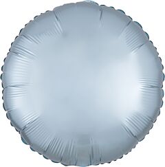 17" Luxe Pastel Blue Round