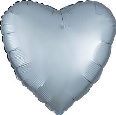 17" Luxe Pastel Blue Heart