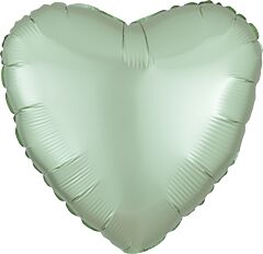 17" Luxe Mint Green Heart