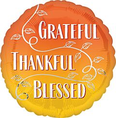 17" Grateful Thankful Blessed