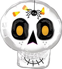 25" 3D Cute Halloween Skull