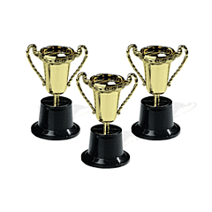 5" Plastic Gold Trophy