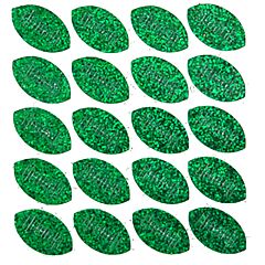 Football Glitter Sticker-Emerald