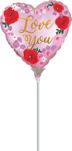 9" Satin Love You Floral