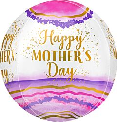 16" Happy Mother's Day Geode Orbz
