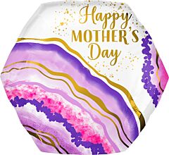 23" Happy Mother's Day Watercolor Geode