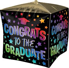 15" Ombre Congrats Grad Cubez