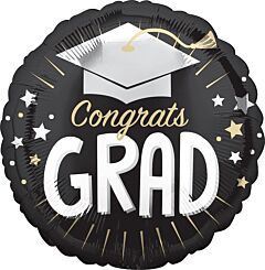 18" Congrats Grad Silver Cap
