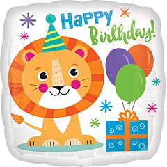 17" Happy Lion Birthday