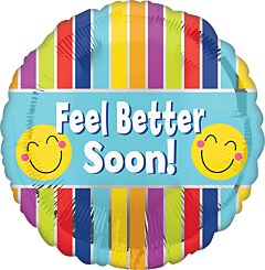 17" Feel Better Soon Stripes