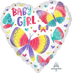 17" Baby Girl Butterflies