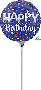 4" Happy Birthday Balloon Letters