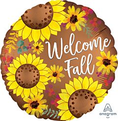 18" Welcome Fall Sunflowers