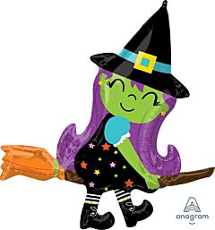 38"Cute Witch on Broom