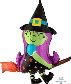38" Cute Witch on Broom
