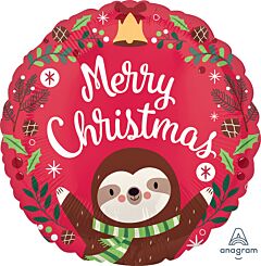 17" Sloth Christmas