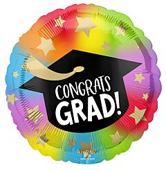 17" Colorful Congrats Grad Packaged