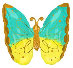 25" Mint And Yellow Butterfly