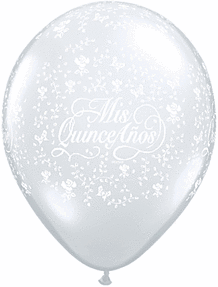 11" Qualatex Mis Quince Anos-A-Round - Clear