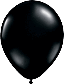 11" Qualatex Onyx Black Latex