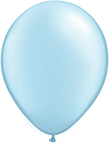 11" Qualatex Pearl Light Blue Latex