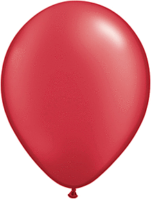 16" Qualatex Pearl Ruby Red Latex