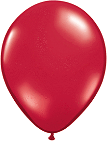 9" Qualatex  Ruby Red Jewel Tone Latex