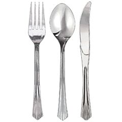 Fan Handled Cutlery Silver Look