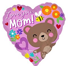 17" Love You Mom Bear