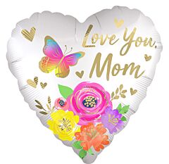 28" Love You Mom Satin Floral