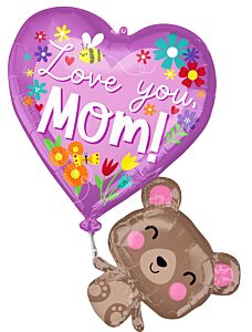 31" Love You Mom Bear