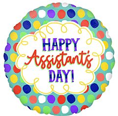 17" Happy Assistant's Day Dots
