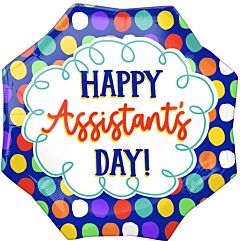 22" Happy Assistant's Day Dots