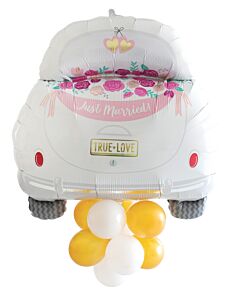 37" Just Married Car with latex accent
