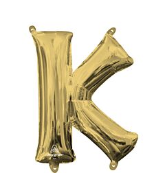 16" Letter K White Gold