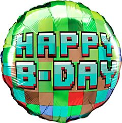 18" Happy Birthday Pixels