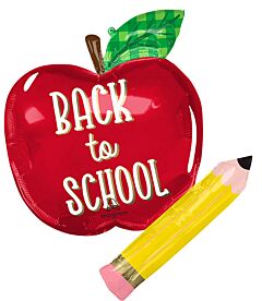 31" Back to School Apple and Pencil