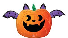 26" Fun and Spooky Pumpkin Bat