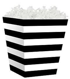 Treat Box - Black and White Stripes