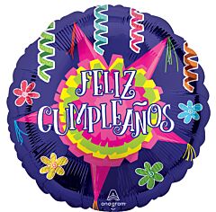 17" Feliz Cumpleaños Piñata Estrella
